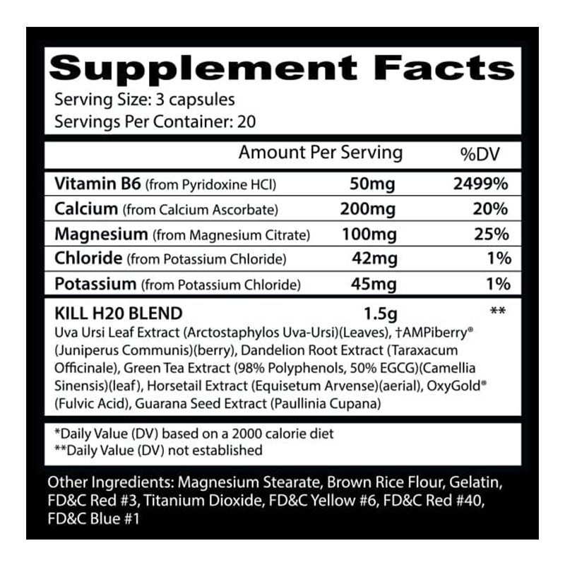 Insane Labz Kill H2O 60 Capsule Best Price in Dubai