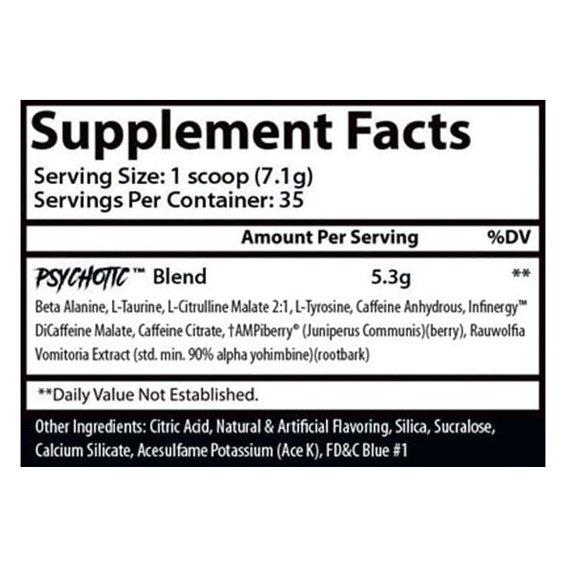 Insane Labz Psychotic Hellboy Edition 35 Servings - Cherry Limeade Best Price in Dubai