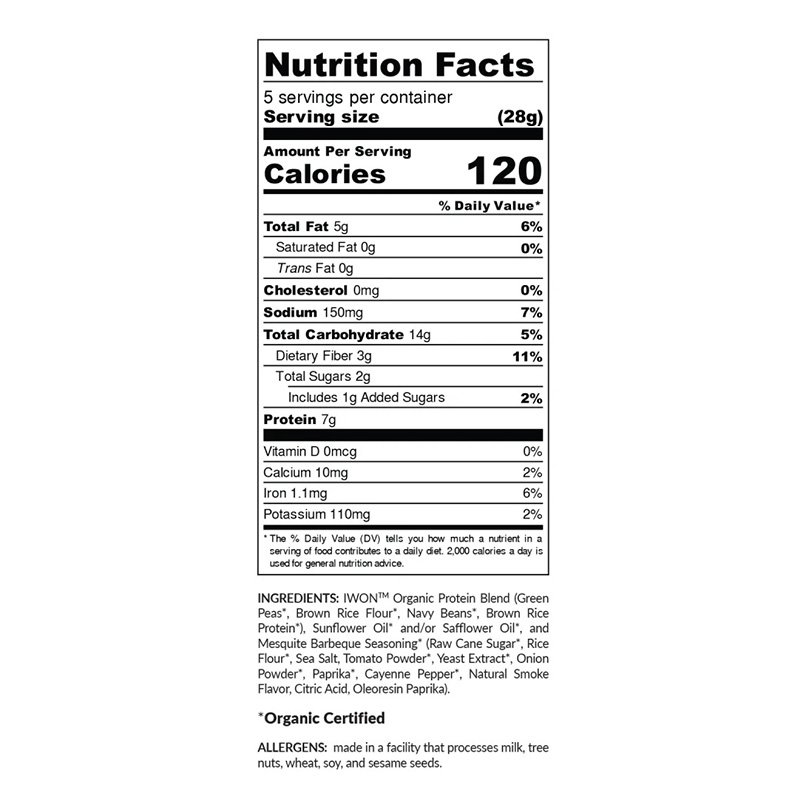 IWON Organics Protein Stix Mesquite BBQ 141 g Best Price in Dubai