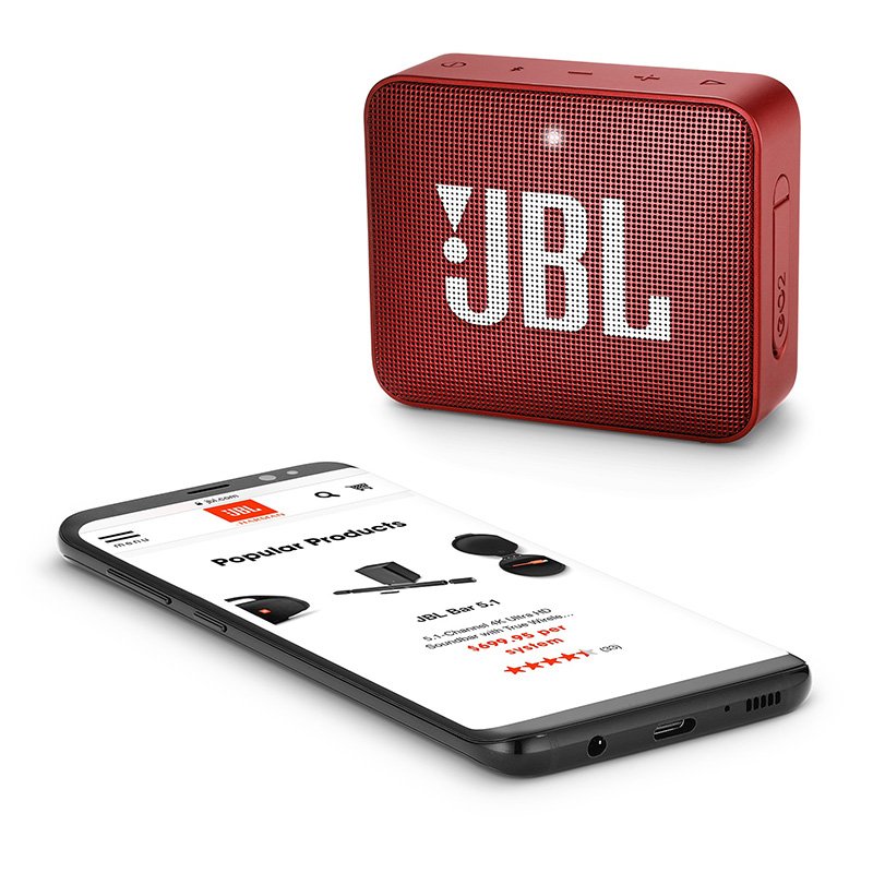JBL GO2 Mini Portable Waterproof Speaker - Red Best Price in Sharjah