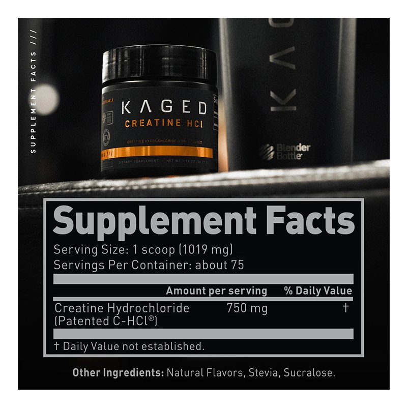 Kaged Creatine HCL Powder 75 Servings - Lemon Lime Best Price in Dubai