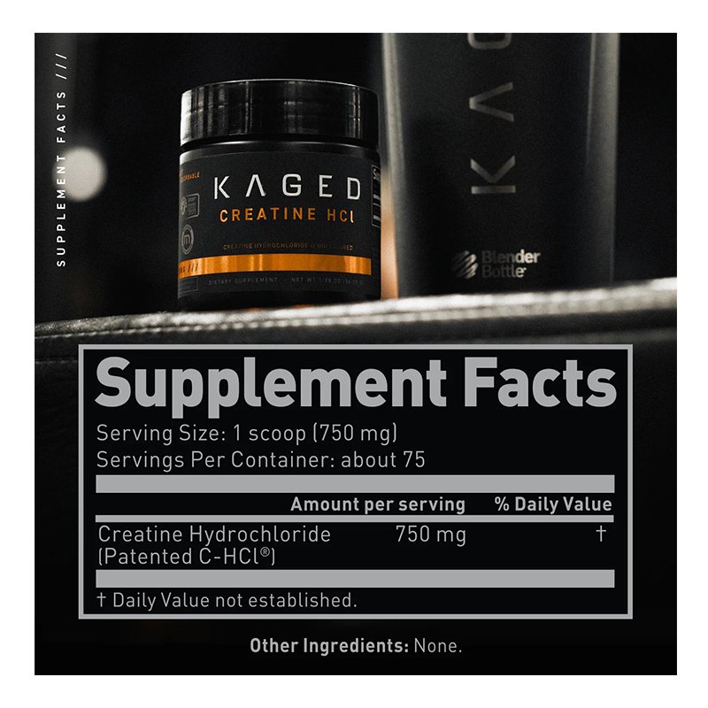 Kaged Creatine HCL Powder 75 Servings - Unflavored Best Price in Dubai