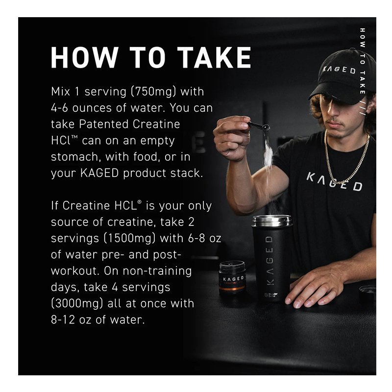 Kaged Creatine HCL Powder 75 Servings - Unflavored Best Price in Fujairah