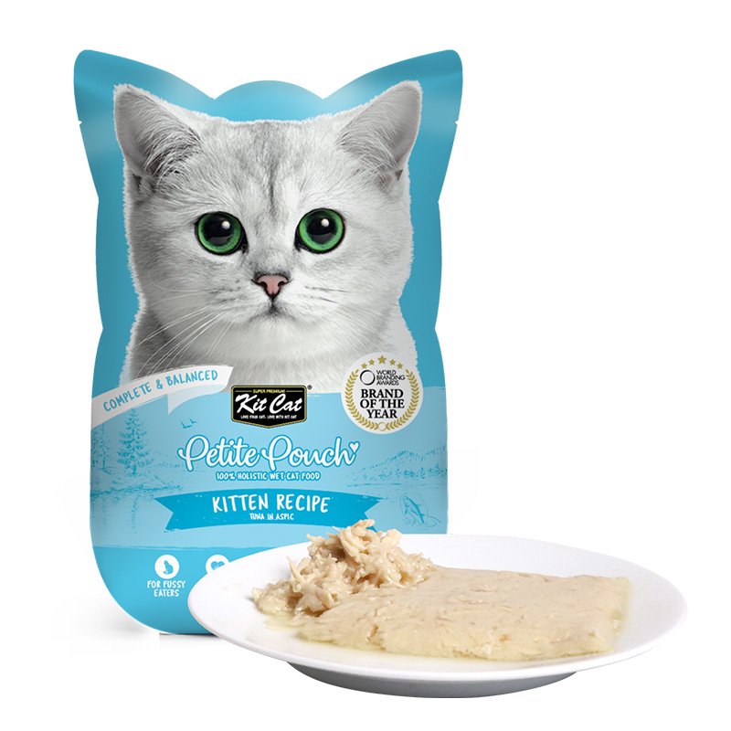 Kit Cat Petite Pouch Complete & Balanced Kitten Tuna In Aspic
