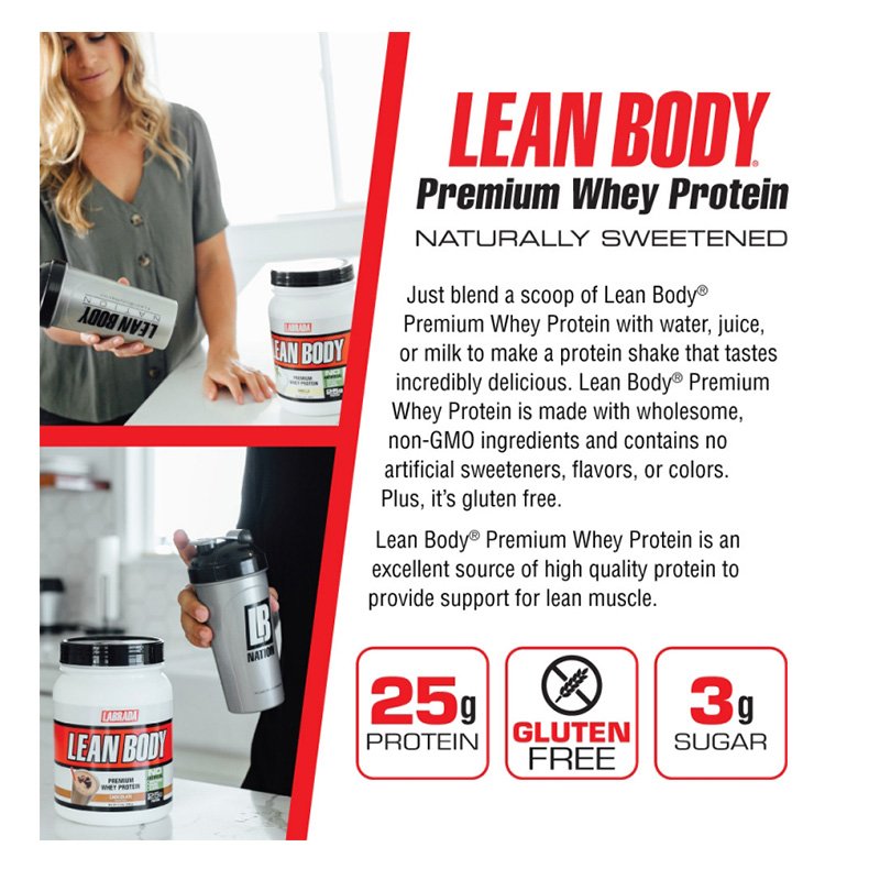 Labrada Lean Body 100% Whey 1.5lb / 18 Best Price in UAE