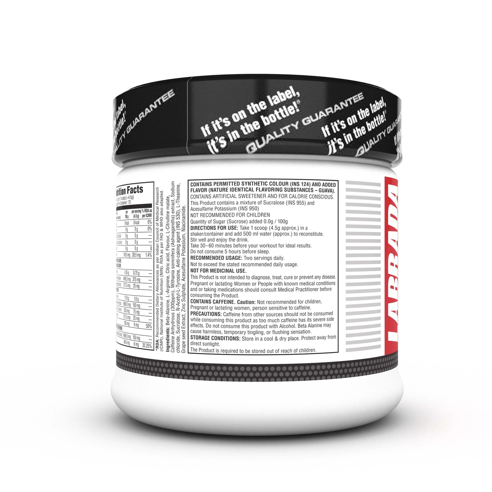 Labrada Super Charge Pre-workout Concentrate 315 G - Mango Best Price in Al Ain