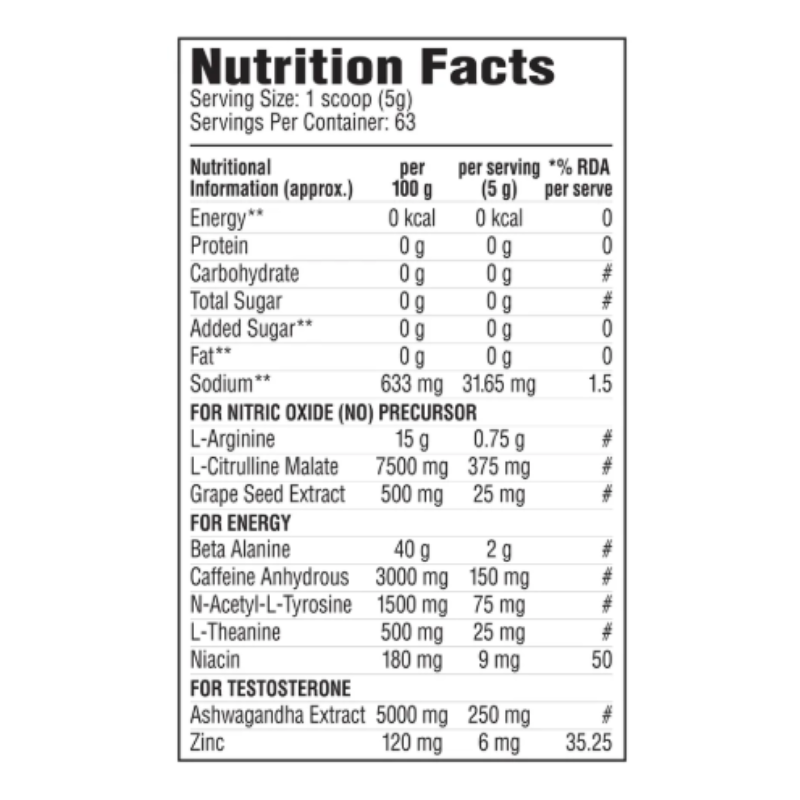 Labrada Super Charge Pre-workout Concentrate 315 G - Mango Best Price in Ajman