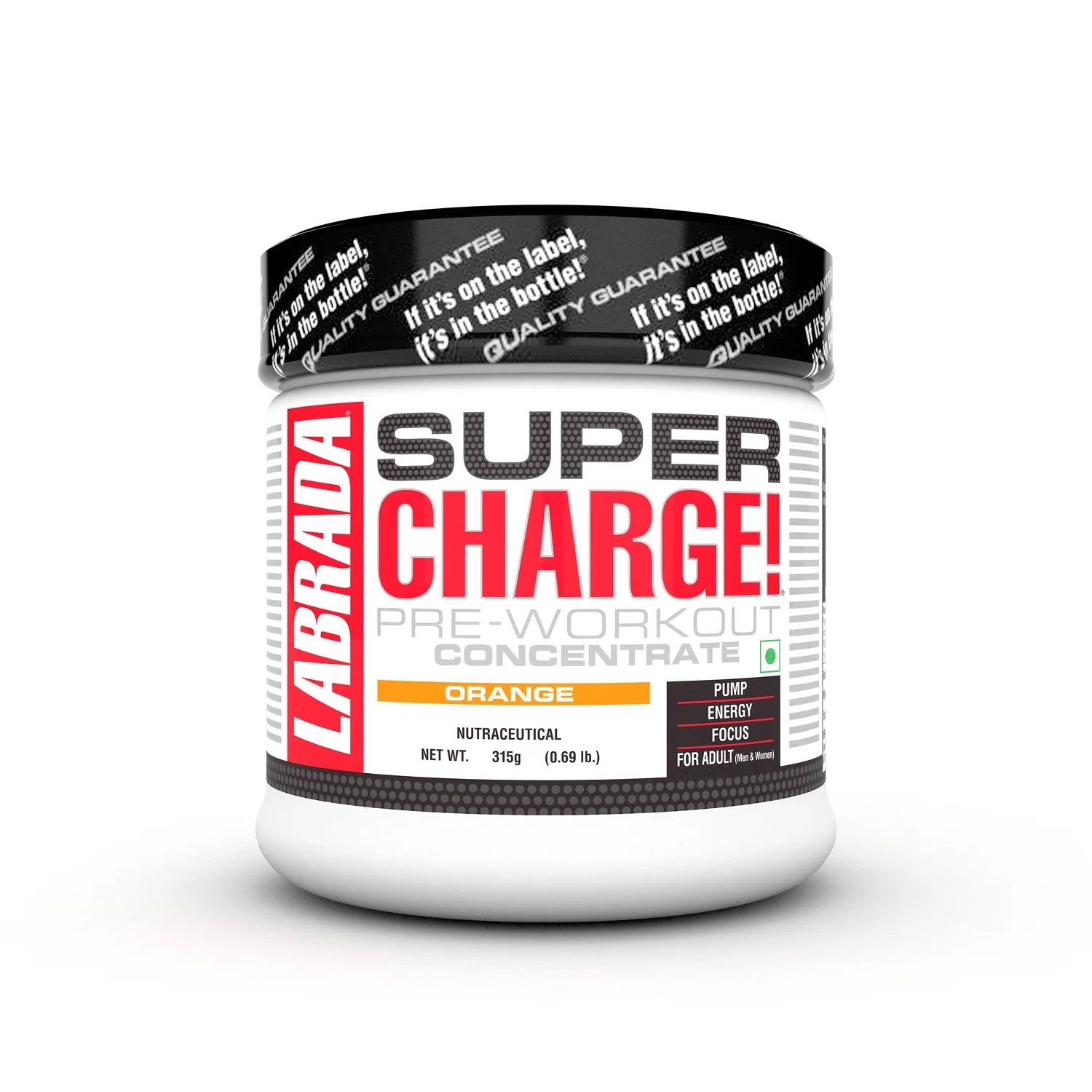 Labrada Super Charge Pre-workout Concentrate 315 G - Orange