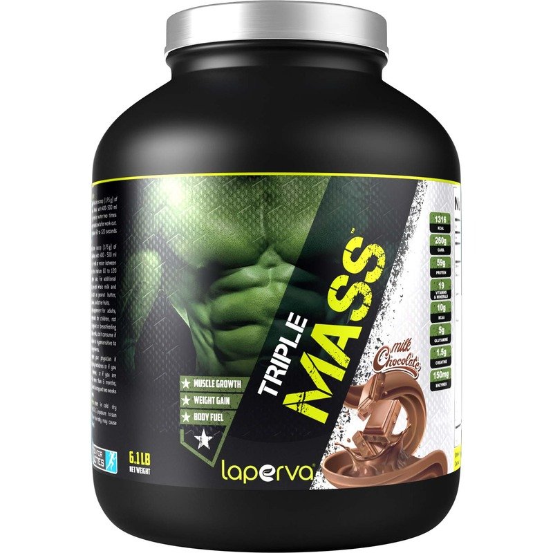 Laperva Mass Gainer 6 lbs - 59g Protein - Milk Chocolate