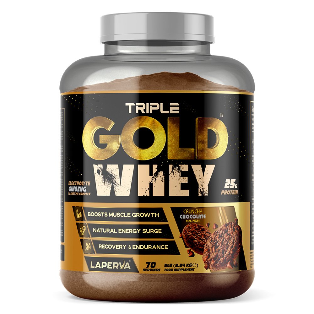 Laperva Triple Gold Whey 5lbs - Crunchy Chocolate