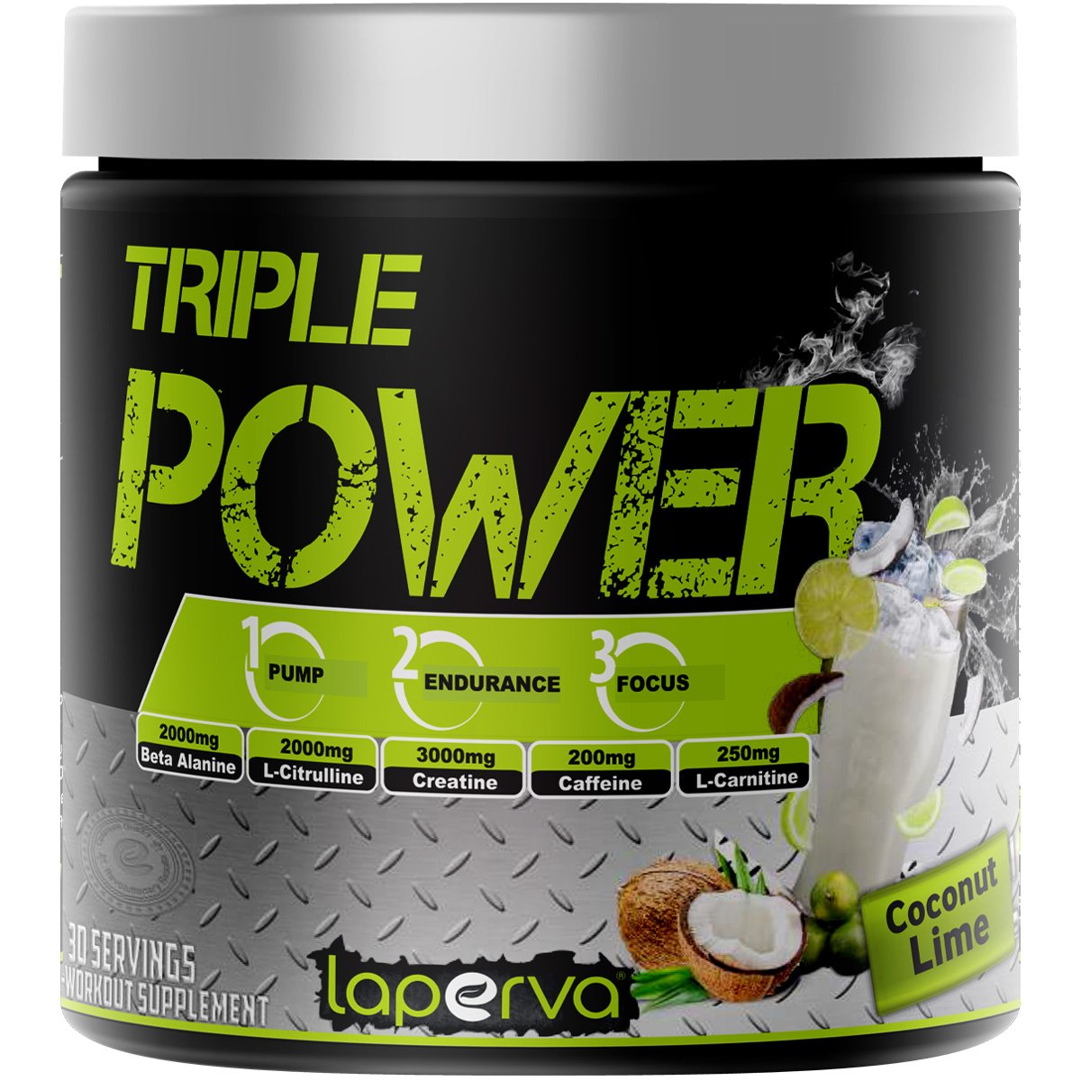 Laperva Triple Power Pre Workout 30 Servings - Coconut Lime