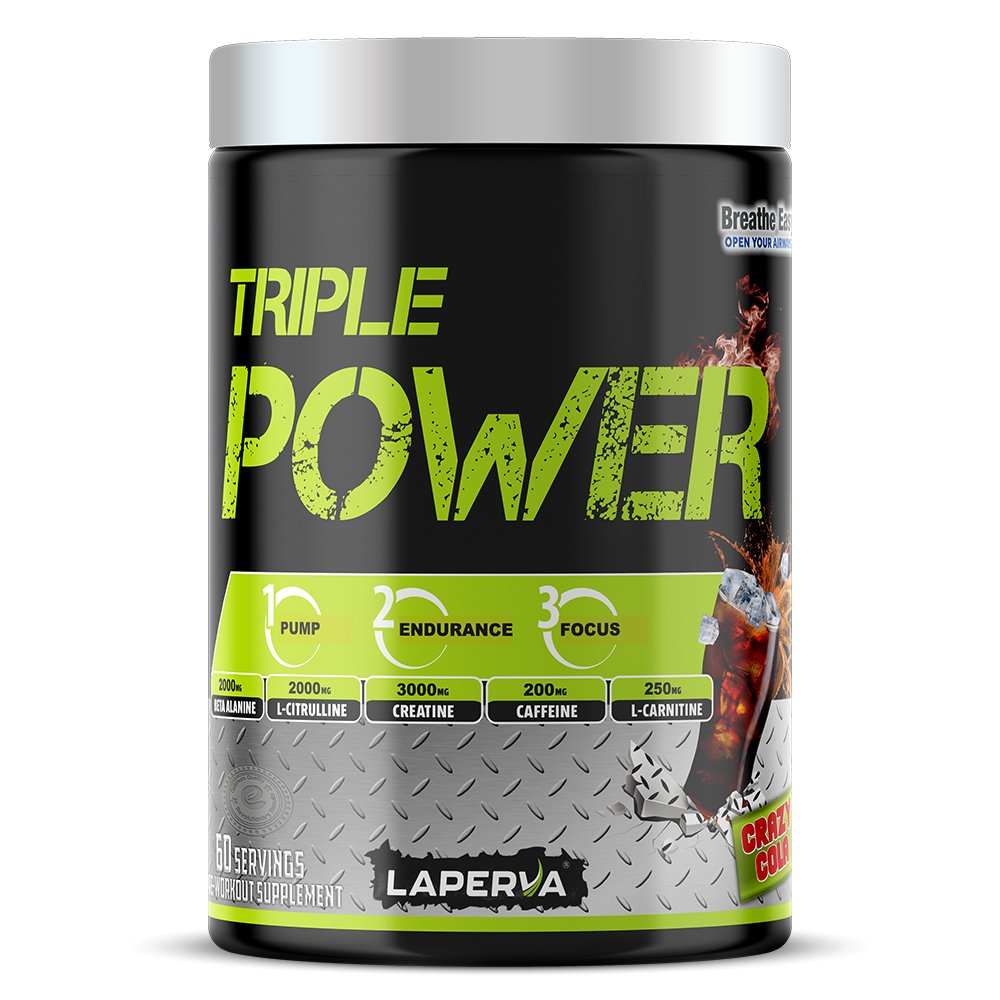 Laperva Triple Power Pre Workout 60 Servings - Crazy Cola