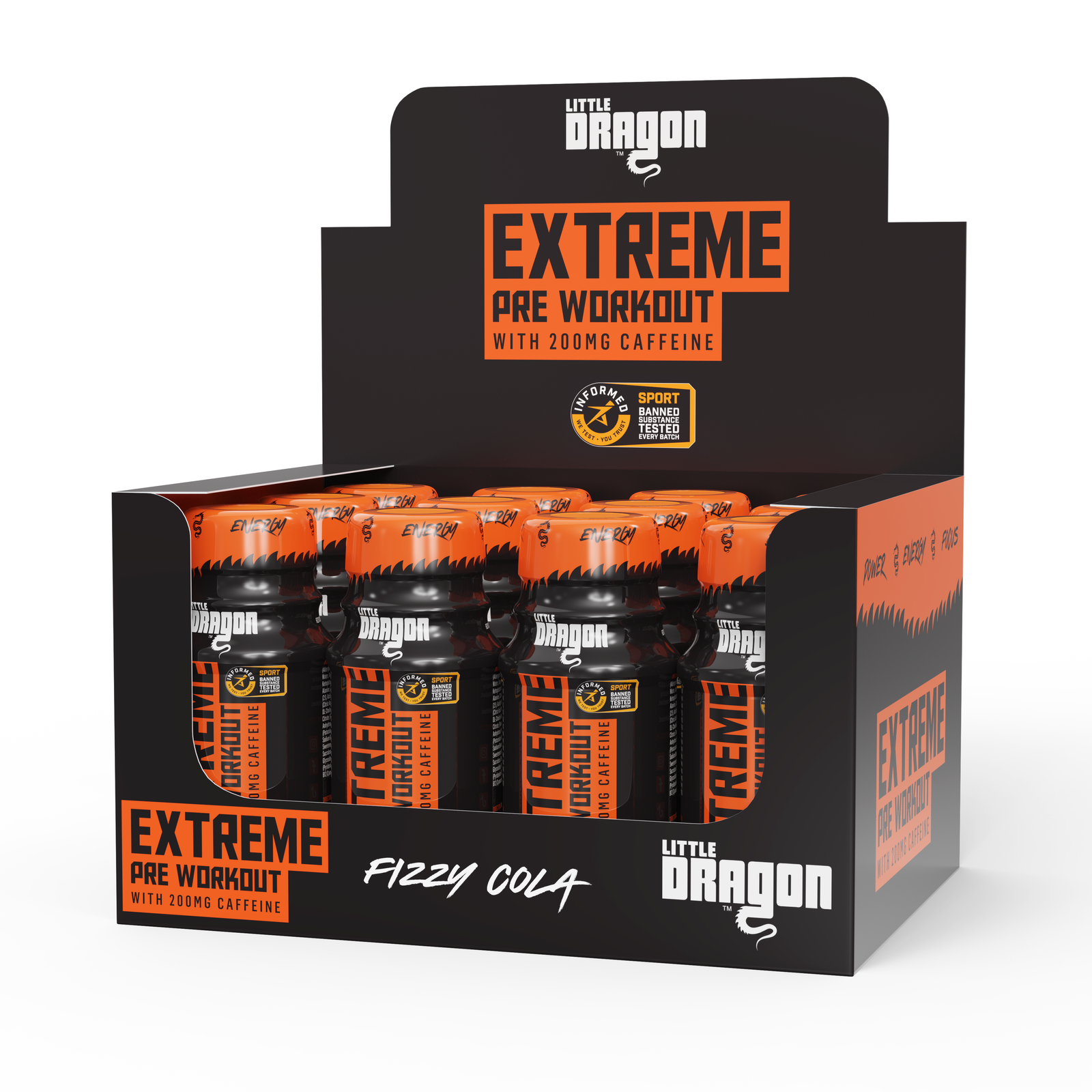 Little Dragon Extreme Pre Workout Fizzy Cola x 12