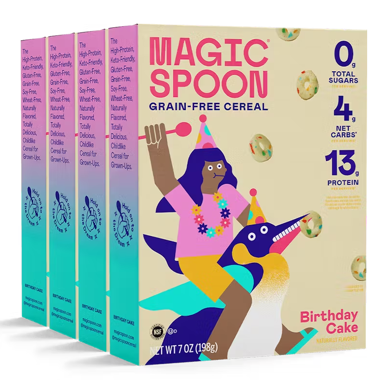 Magic Spoon Cereal with Protein 200 G - Birthday Cake Best Price in UAE