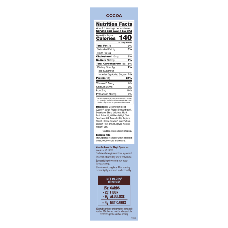 Magic Spoon Cereal with Protein 200 G - Cocoa Best Price in Al Ain