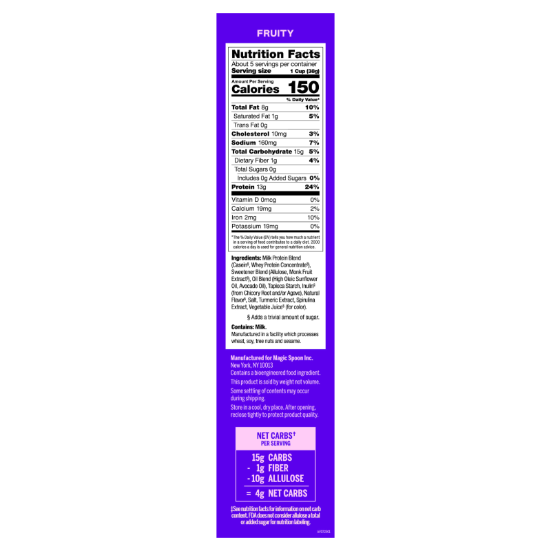 Magic Spoon Cereal with Protein 200 G - Fruity Best Price in Al Ain