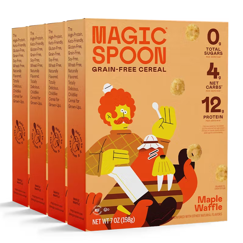 Magic Spoon Cereal with Protein 200 G - Maple Waffle 1 Box