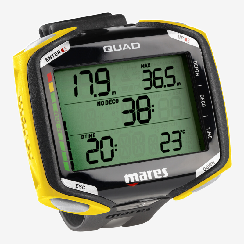 Mares Diving Computer Quad Black/Yellow