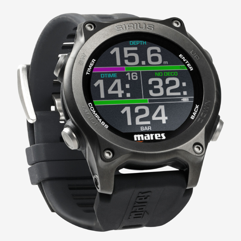 Mares Sirius Diving Computer Watch Black