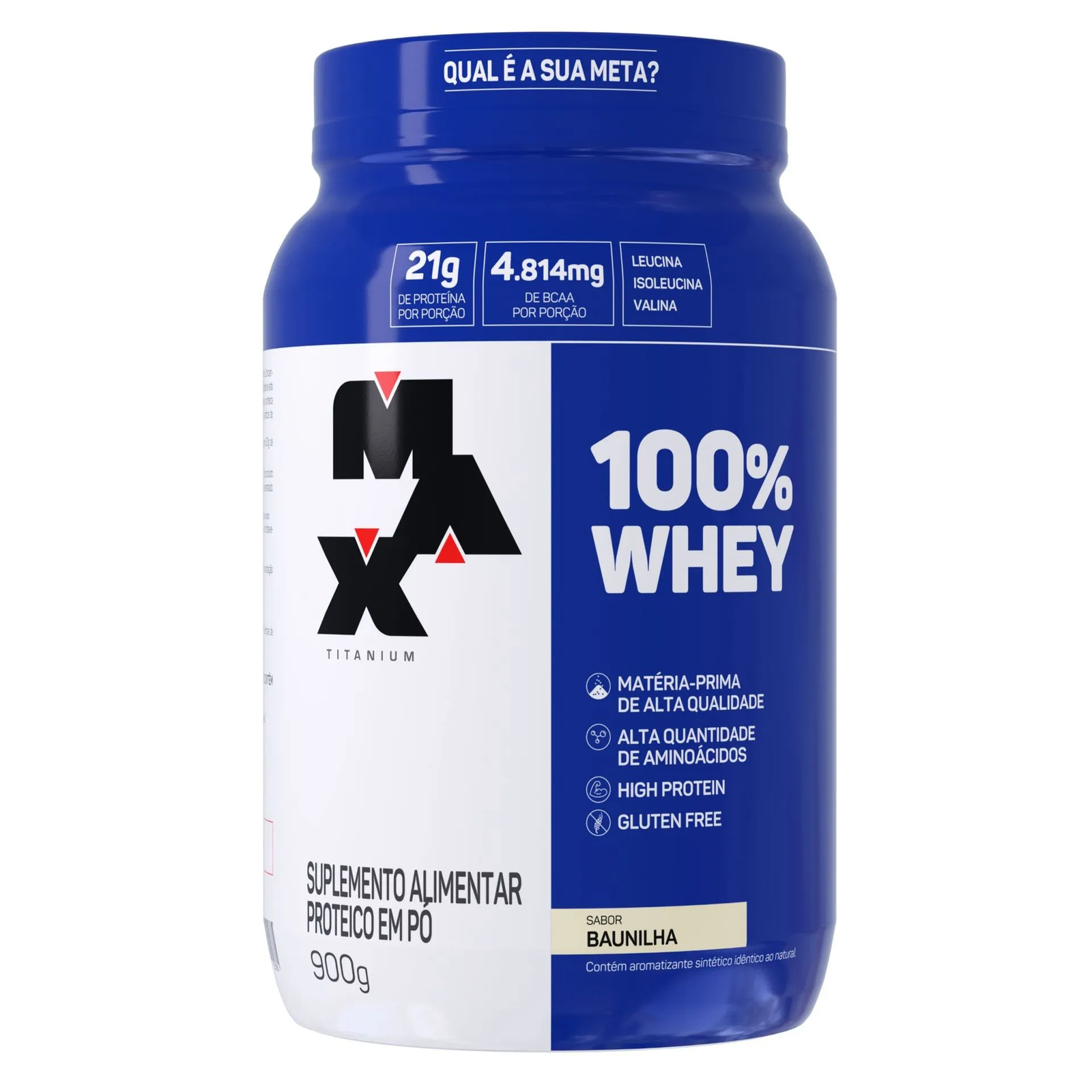 Max Titanium 100% Whey 900 G - Vanilla