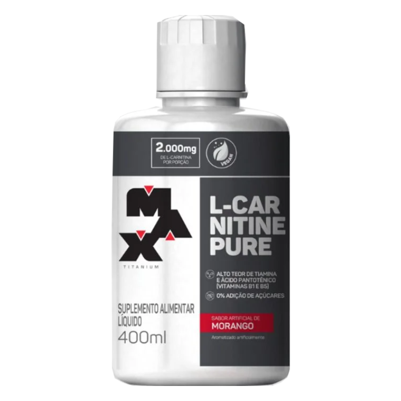Max Titanium L Carnitine Pure 400ml - Morango