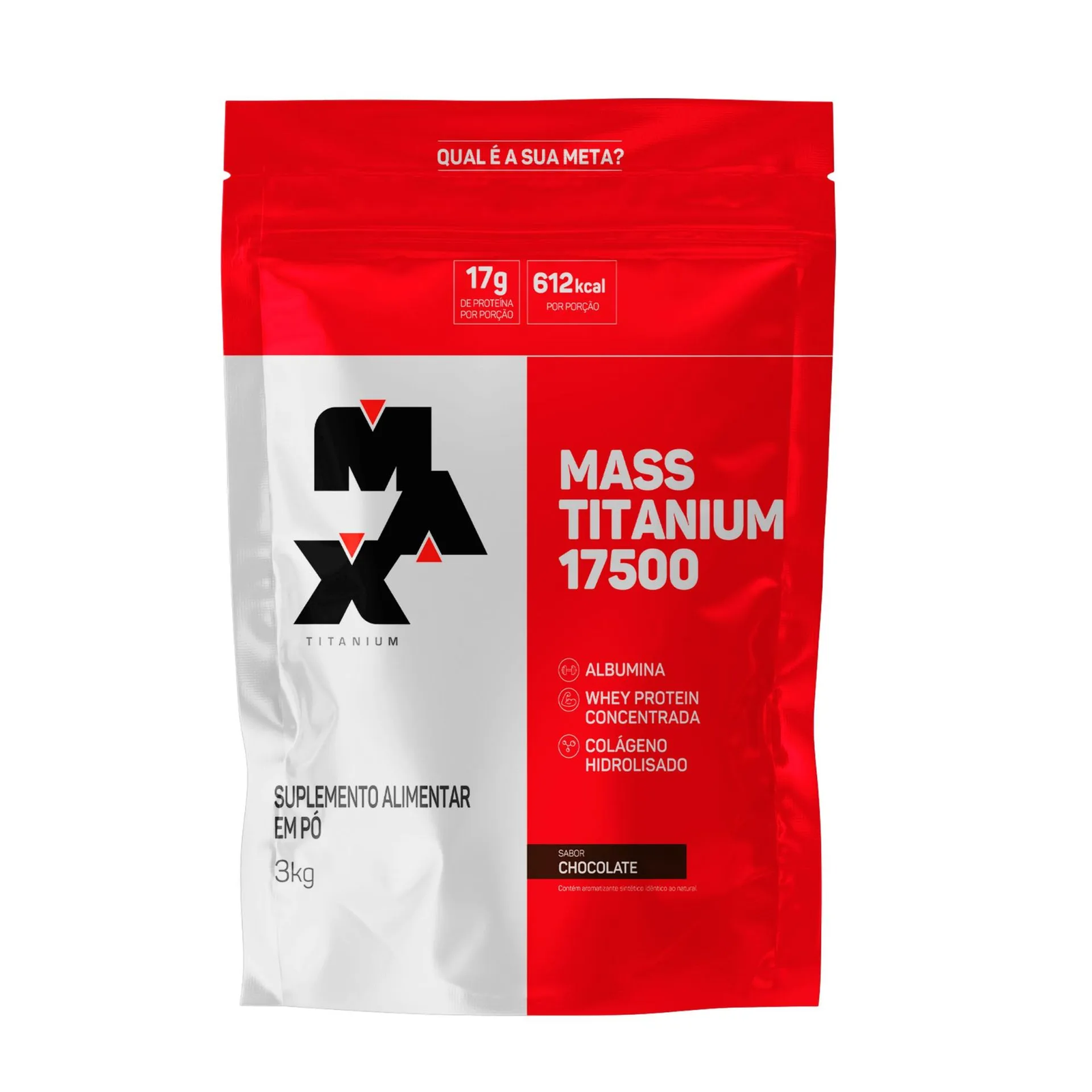 Max Titanium Mass Titanium Refil 3 KG - Chocolate