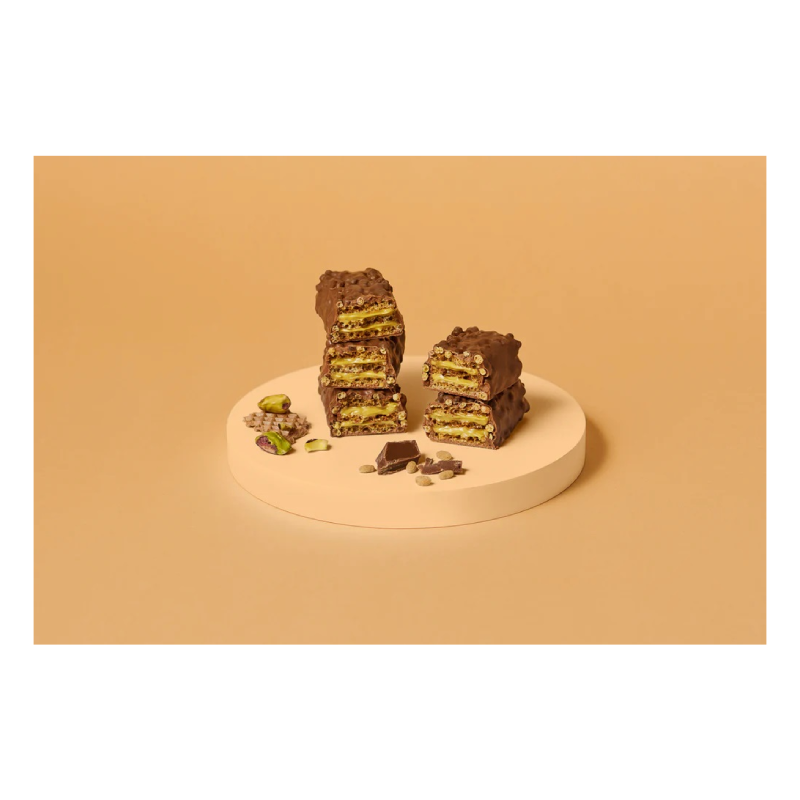 Maxi Nutrition Crispy Waffle Protein Bar 39 G 12 Pcs in Box - Pistachio Spread Best Price in UAE