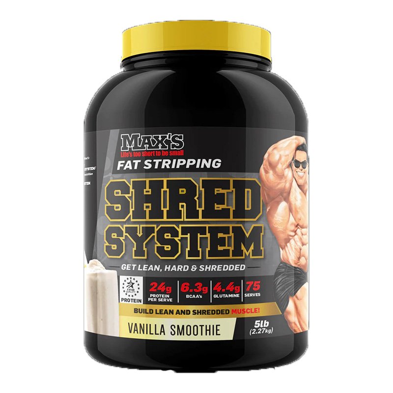 Max's Fat Stripping Shred System 5 Lbs - Vanilla Smoothie Best Price in UAE