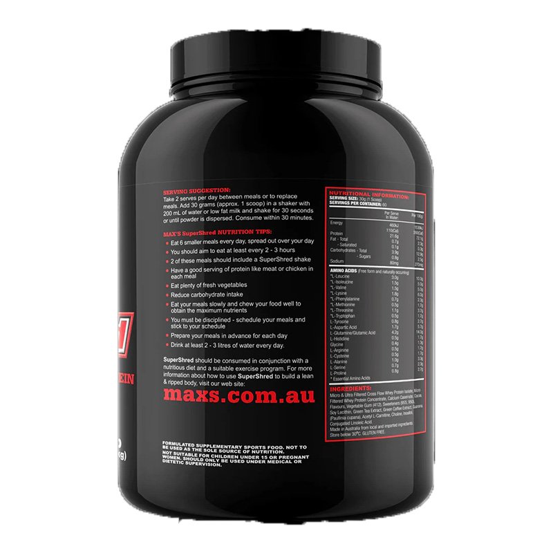 Maxs Super Shred 4 Lbs - Vanilla Best Price in UAE