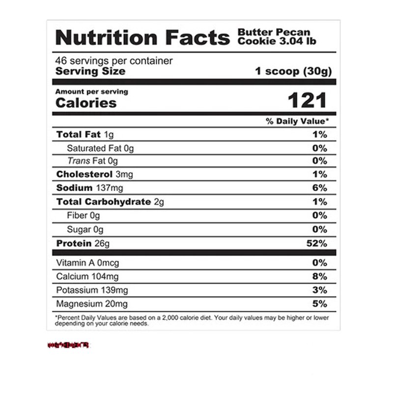 Metabolic Nutrition ISO Powder Whey Protein Isolate 3.04lb - Butter Pecan Cookie Best Price in Dubai