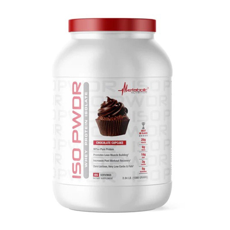 Metabolic Nutrition ISO Powder Whey Protein Isolate 3.04 lbs - Chocolate Cupcake