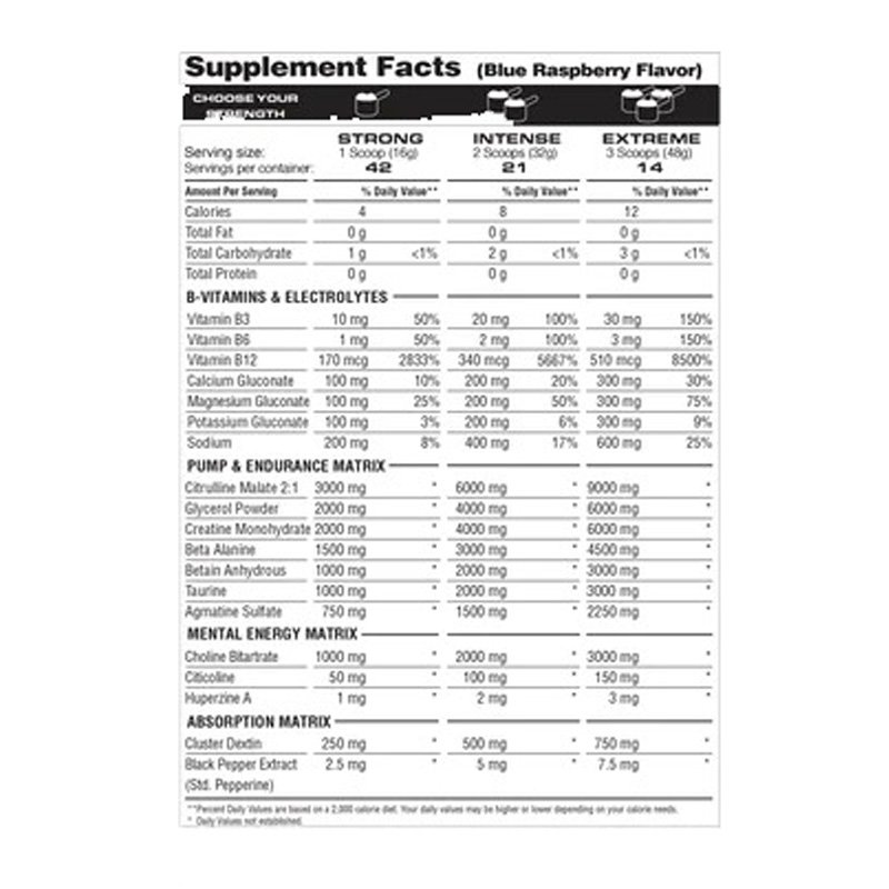 Metabolic Nutrition P.S.P Physique Stimultaing Pre-workout 672g - Blue Raspberry Best Price in Dubai