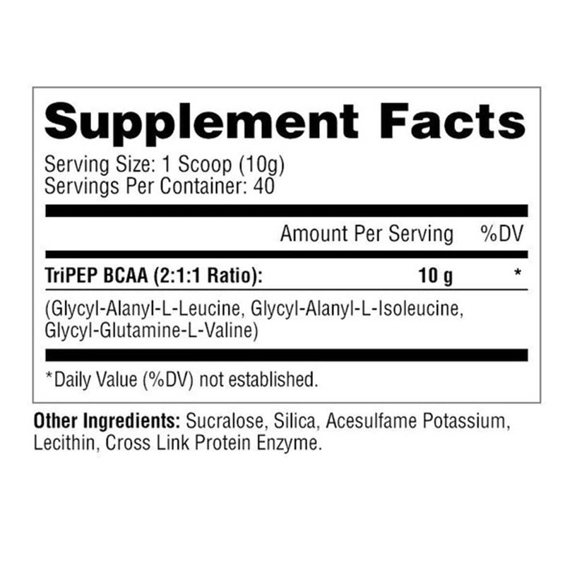 Metabolic Nutrition Tri-pep Branch Chain Amino Acid 400g - Unflavored Best Price in Dubai