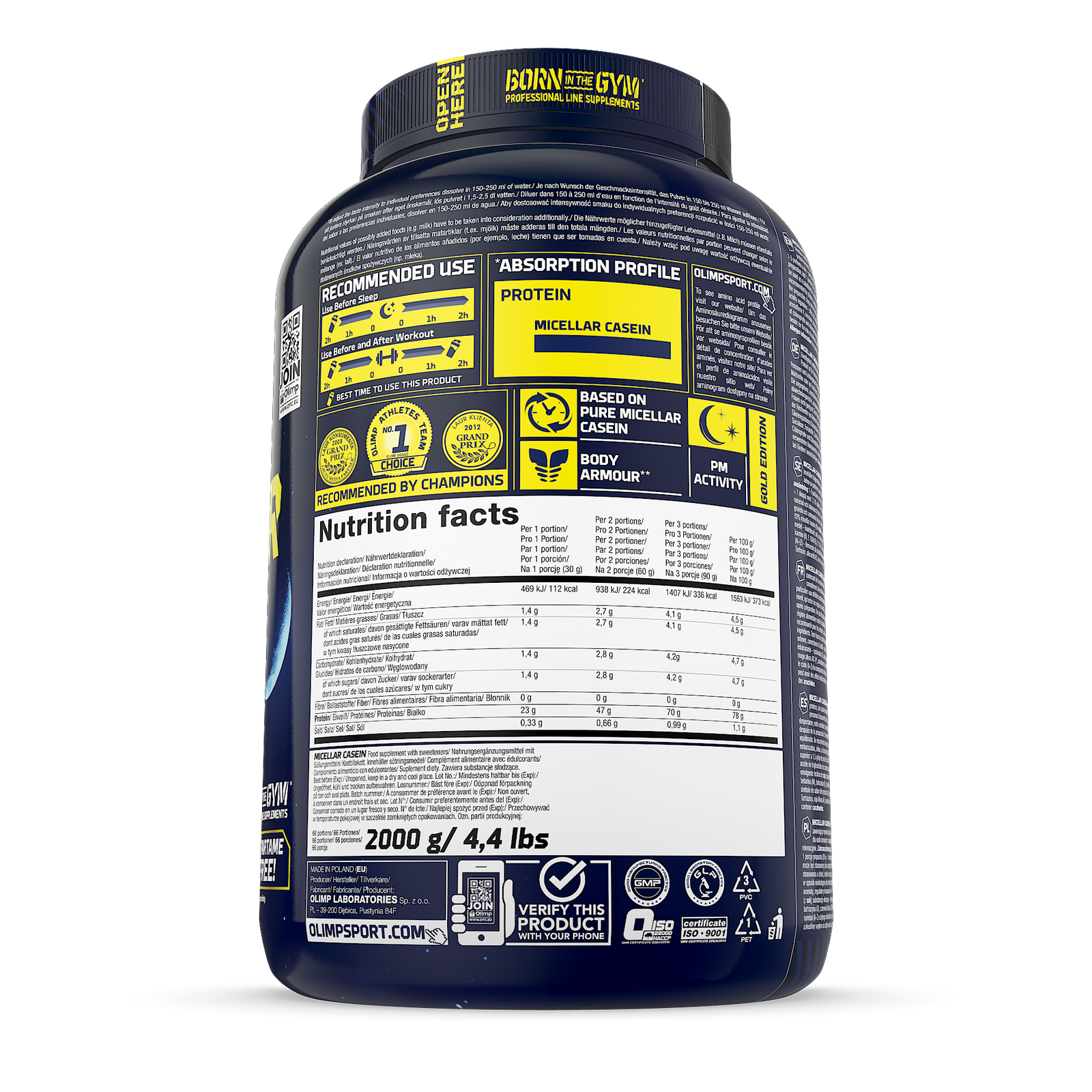 Olimp Micellar Casein 2 kg Night Edition
