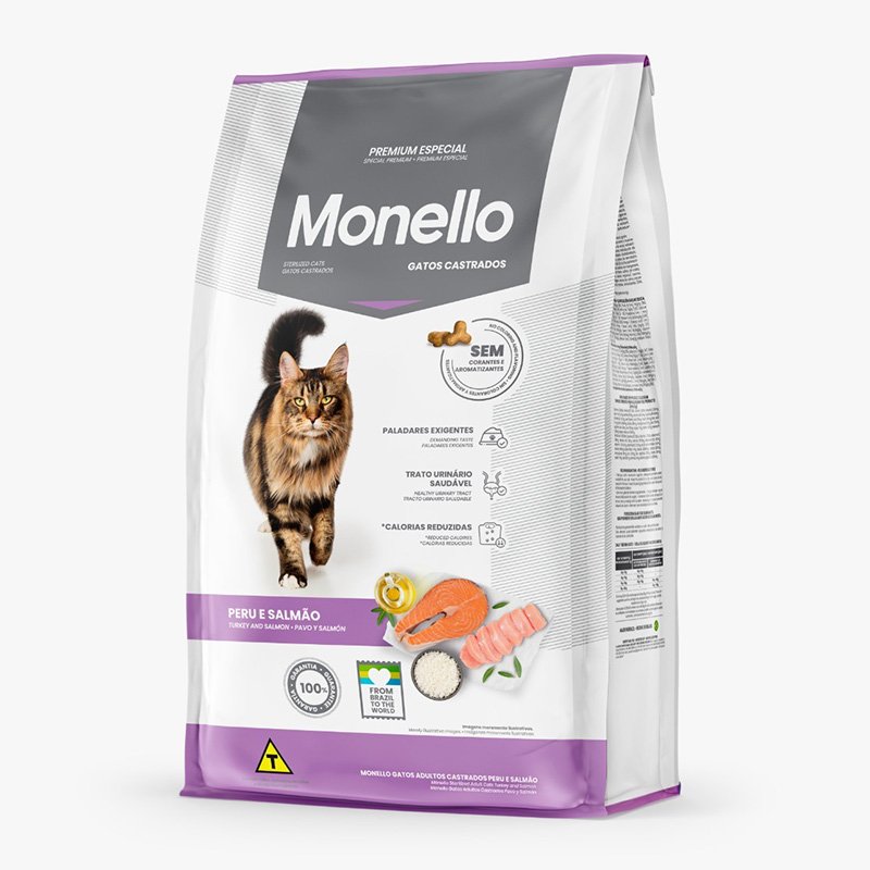 Monello Adult Cats Sterilized Turkey and Salmon Flavor 1 Kg
