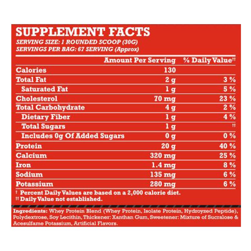 Monster Labs 100% Whey 4.4Lbs - Strawberry Best Price in Abu Dhabi
