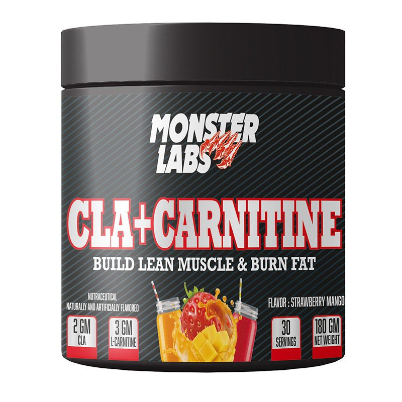 Monster Labs CLA+Carnitine 30 Servings - Strawberry Mango