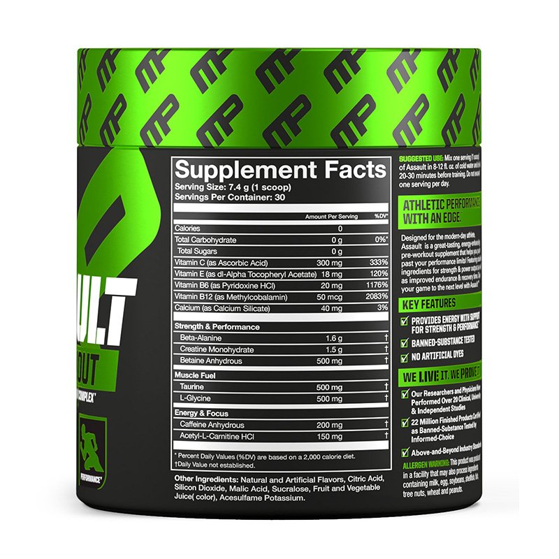 Muscle Pharm Assault Fruit Punch 30 Servings Best Price in Dubai