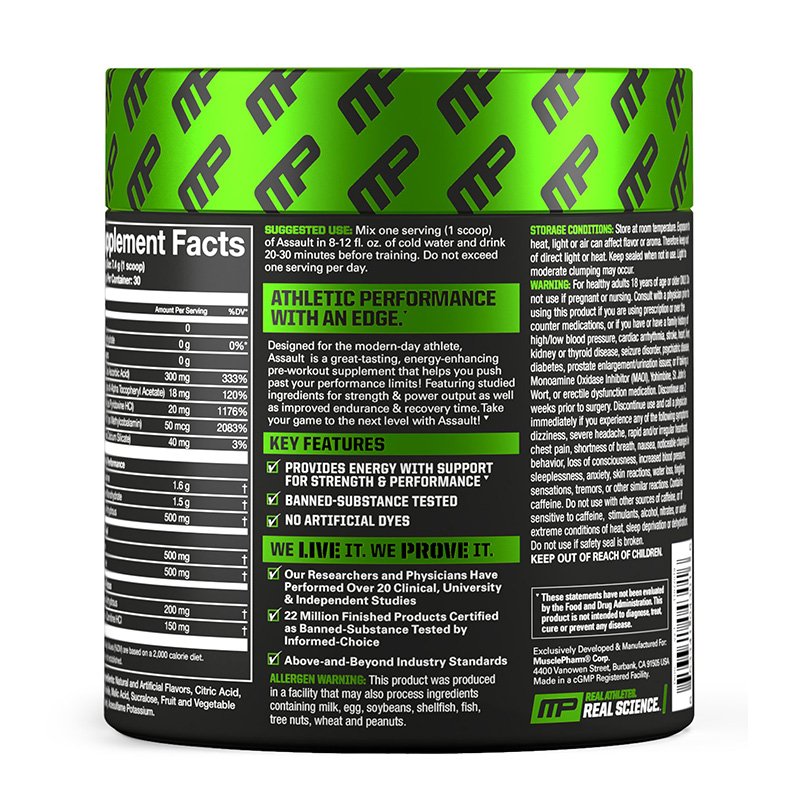 Muscle Pharm Assault Fruit Punch 30 Servings Best Price in Abu Dhabi