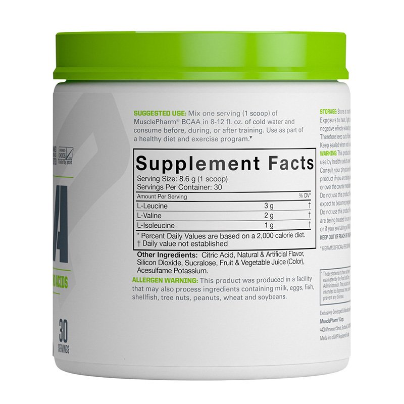 Muscle Pharm BCAA Fruit Punch 30 Servings Best Price in Abu Dhabi