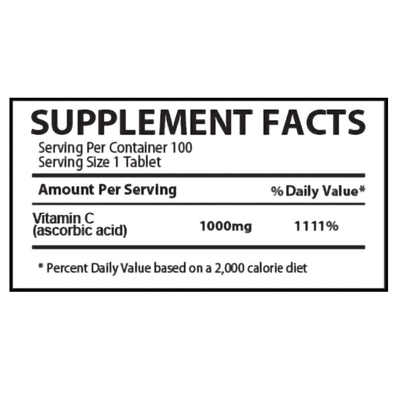 Muscle Rulz Vitamin C 1000 Mg 100 Tab Best Price in Abudhabi