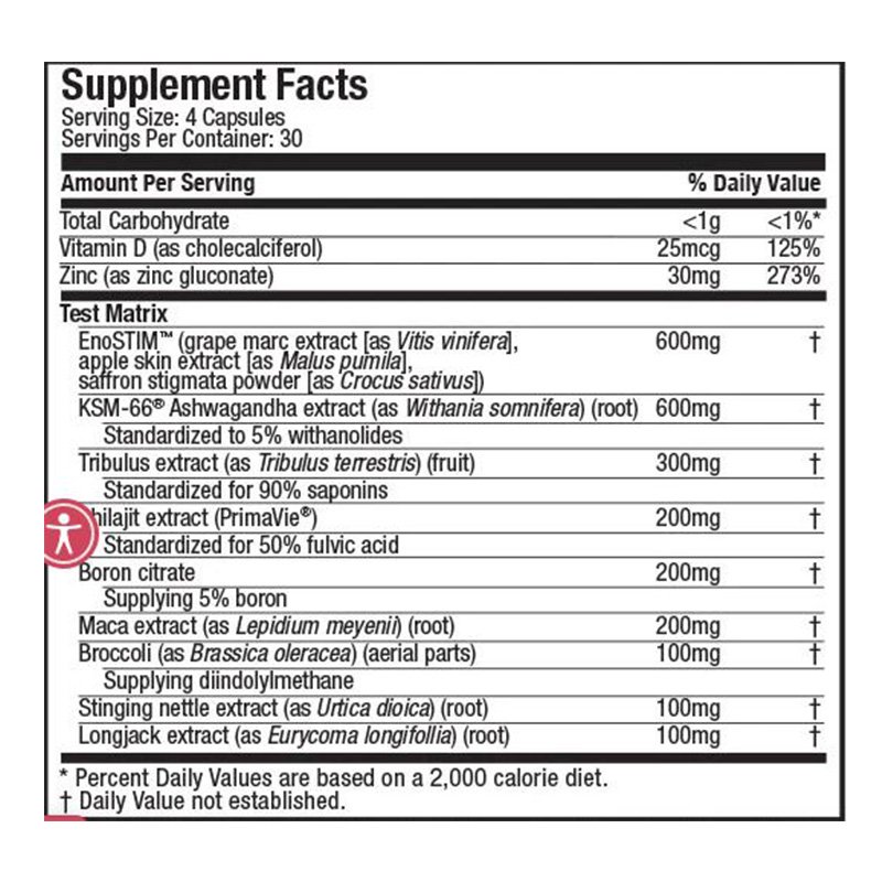 Muscletech TEST HD Elite 120 Capsule Best Price in Dubai