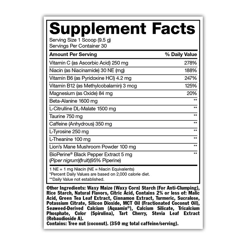 Mutant Madness Pre-Workout Intense Energy 30 Serving - Peach Mango Best Price in Dubai