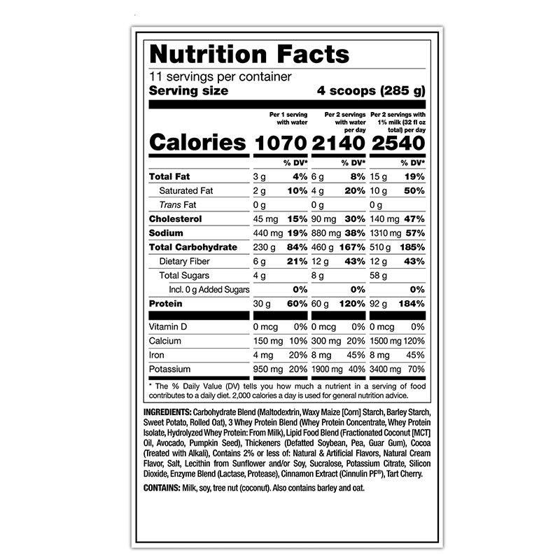 Mutant Mass Extreme 2500 5.45 Kg - Cookies N Cream Best Price in Dubai