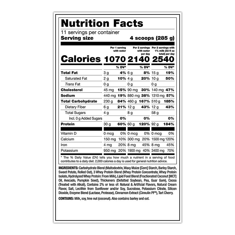 Mutant Mass Extreme 2500 5.45 Kg - Triple Chocolate Best Price in Dubai