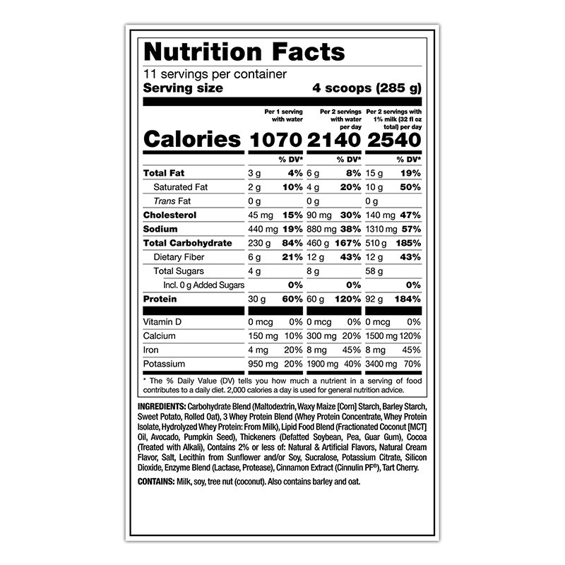 Mutant Mass Extreme 2500 9.7 Kg - Triple Chocolate Best Price in Dubai