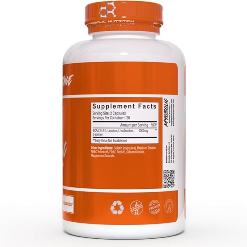 Myobolic Nutrition Bcaabolic - 240 Capsules Best Price in UAE , Dubai, Abu Dhabi, Ajman 