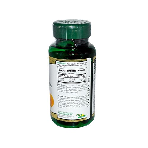 Natures Bounty Vitamin C&E (500mg+400IU) (50 Tabs) Best Price in UAE