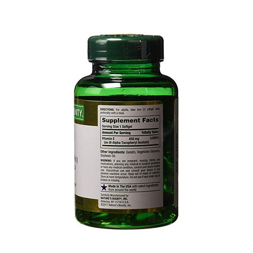 Natures Bounty Vitamine E-1000 IU (50 Tabs) Best Price in UAE