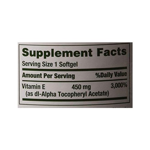 Natures Bounty Vitamine E-1000 IU (50 Tabs) Best Price in UAE